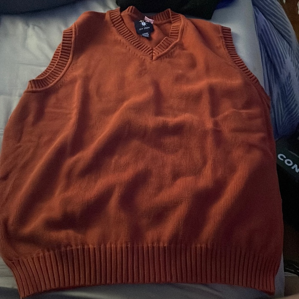 Orange Sweater vest